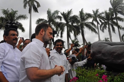 India&#039;s Congress party leader Rahul Gandhi arrives at the Parliament in New Delhi on August 7. AFP