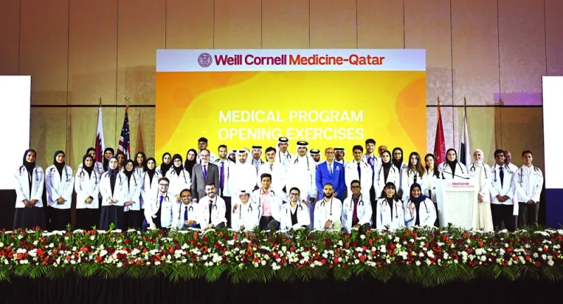 WCM-Q’s new cohort of first-year medical students.