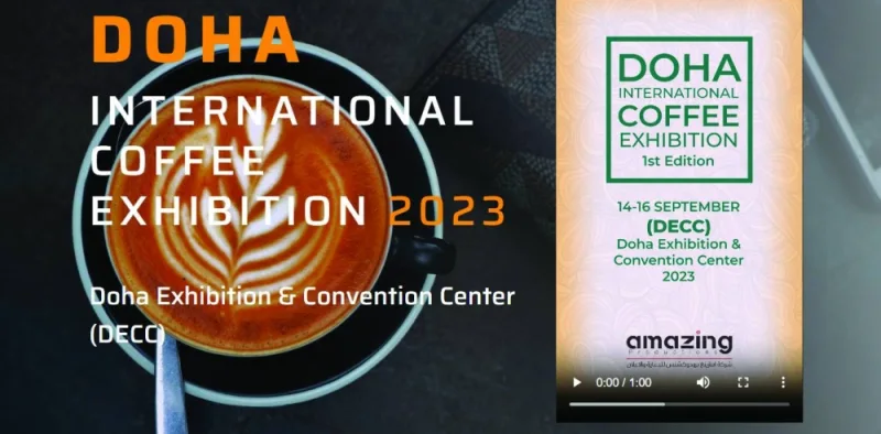 All set for the first edition of Doha International Coffee Exhibition 2023.