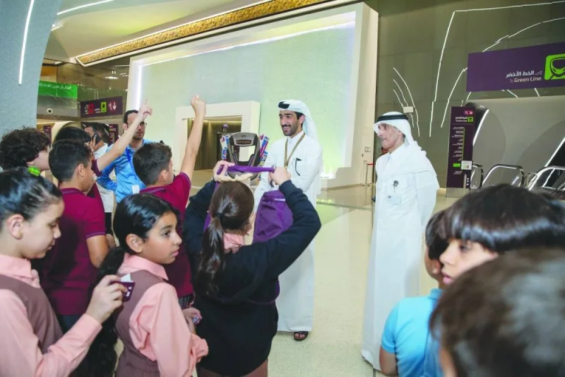 The school visits initiative, which is part of Qatar Rail&#039;s corporate social responsibility programme, provides an immersive experience to students and offers an insider&#039;s view into the Doha Metro network.