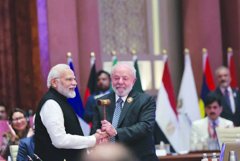 India yesterday formally handed over the G20 presidency to Brazil at the closing ceremony of the annual summit of the grouping, that was held in New Delhi this weekend. India Prime Minister Narendra Modi completed the transition by handing over the ceremonial gavel of the presidency to Brazil President Luiz Inacio Lula da Silva.