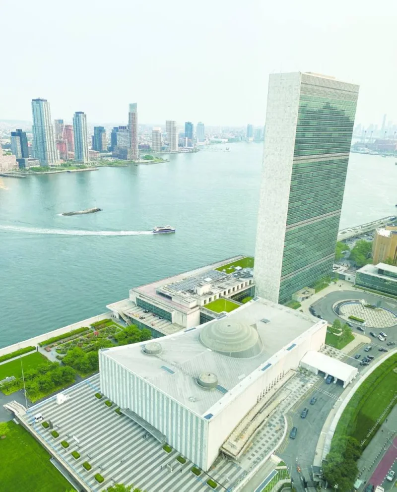 
A view of United Nations headquarters in New York, US. 