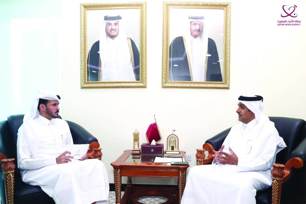 
HE the ambassador Dr Mutlaq bin Majed al-Qahtani speaking to QNA. 
