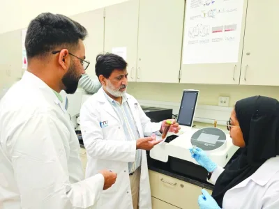 The research team is led by Prof Syed Javaid Zaidi (centre).