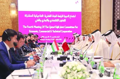 The 4th Qatari-Tajik Joint Economic, Commercial and Technical Committee meeting. The two sides have agreed to take the necessary steps to enhance investment and strengthen commercial co-operation, to increase the volume of bilateral trade and facilitate the exchange of goods and services.