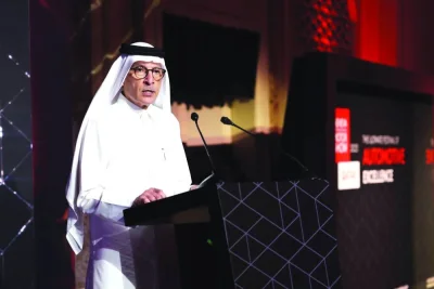 HE Akbar al-Baker speaking Friday at the GIMS Qatar 2023 Media Day(supplied picture).