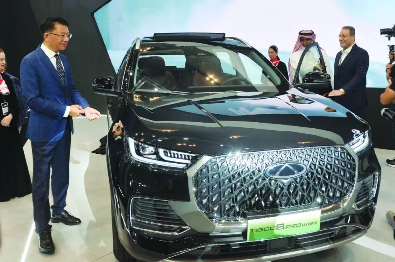 Chery Automobile showcased five of its flagship models at GIMS Qatar 2023 Friday. PICTURES: Shaji Kayamkulam.