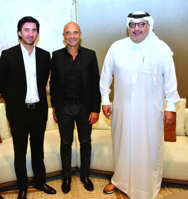 (From left) Molteni&C Middle East general manager Pietro Zanaboni, Molteni&C CEO Marco Piscitelli, and Gulf Times Editor-in-Chief Faisal Abdulhameed Al-mudahka at the inauguration of Molteni&C at Msheireb Downtown Doha recently. PICTURES: Thajudheen