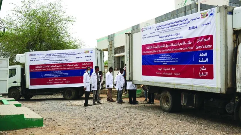 Qatar Charity  and OCHA to implement water and sanitation and health services project in Yemen.
