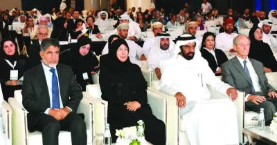 Dignitaries at the opening session of the three-day conference Tuesday. PICTURE: Thajudheen