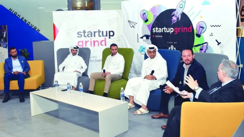 The panel of experts during Startup Grind Qatar’s recent event titled ‘How can the ecosystem create value to enable startups to scale in Qatar?’ PICTURE: Thajudheen