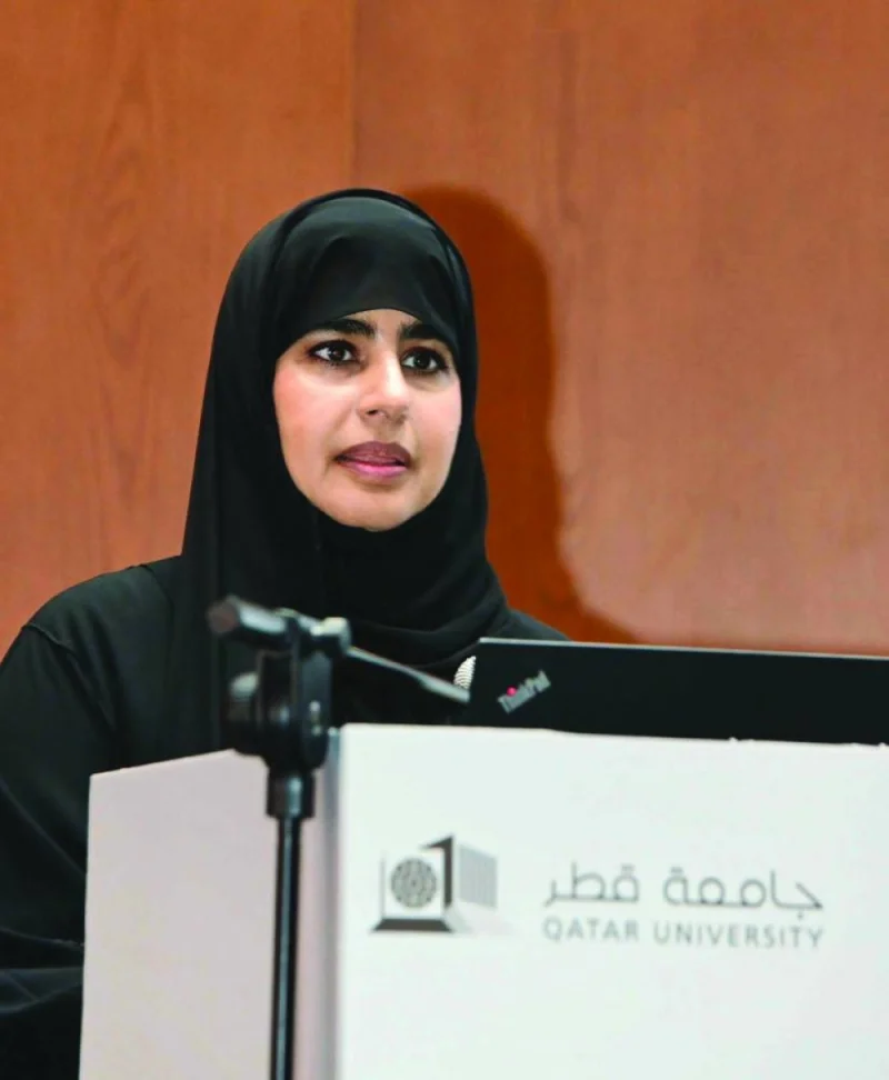 Prof Mariam al-Maadeed presented an overview of the research sector at QU.