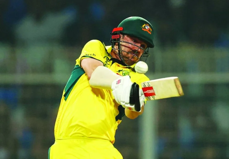
Australia’s Travis Head in action in the ICC World Cup semi-final against South Africa at the Eden Gardens in Kolkata yesterday. (Reuters) 