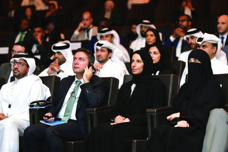 Dignitaries at the closing session of Doha Forum Youth Edition 2023.