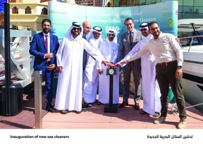 The Pearl Island unveiled its new Collec’Thor Sea Cleaners in an event at the Corinthia Yacht Club in Porto Arabia.