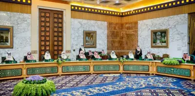 The Saudi Cabinet in session
