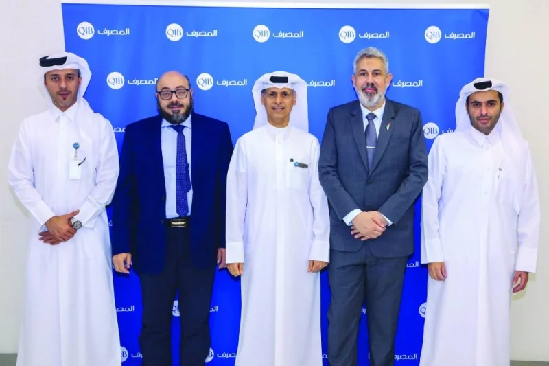 Officials of  QIB and HMC during a collaboration event to mark ‘World Diabetes Day’.