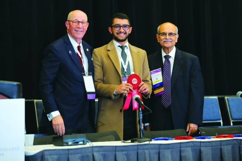 American College of Surgeon’s Clinical Congress honours QU College of Medicine student Mohannad Abu Haweeleh.