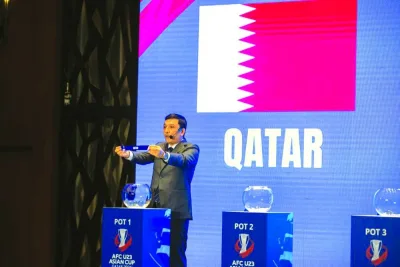 
The draw for the AFC U-23 Asian Cup Qatar 2024 was held in Doha yesterday. The top 16 teams will vie for supremacy at the competition, which will be played from April 15 to May 3. 