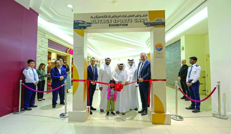 HE Sheikh Faisal bin Qassim al-Thani led the ribbon-cutting ceremony of the  &#039;Vintage Sports Cars Exhibition&#039; at City Center Doha. He was joined by HE Sheikh Mohammed Bin Faisal al-Thani and Murat Kayman (supplied picture).