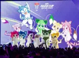 A familiar quintet of charming and adorable jerboas were announced as the official mascots of the AFC Asian Cup Qatar 2023 at a special launch ceremony at the Barahat Msheireb yesterday (Friday). A brainchild of Qatari artist Ahmed al-Maadheed, the family of five desert rodents – Saboog, Tmbki, Freha, Zkriti and Traeneh – are no strangers to the Asian Cup as they had made their debut when Qatar last hosted the flagship competition in 2011. The tournament will kick off on January 12, 2024 at the Lusail Stadium with hosts Qatar taking on Lebanon in the opener. PICTURE: Shaji Kayamkulam.
