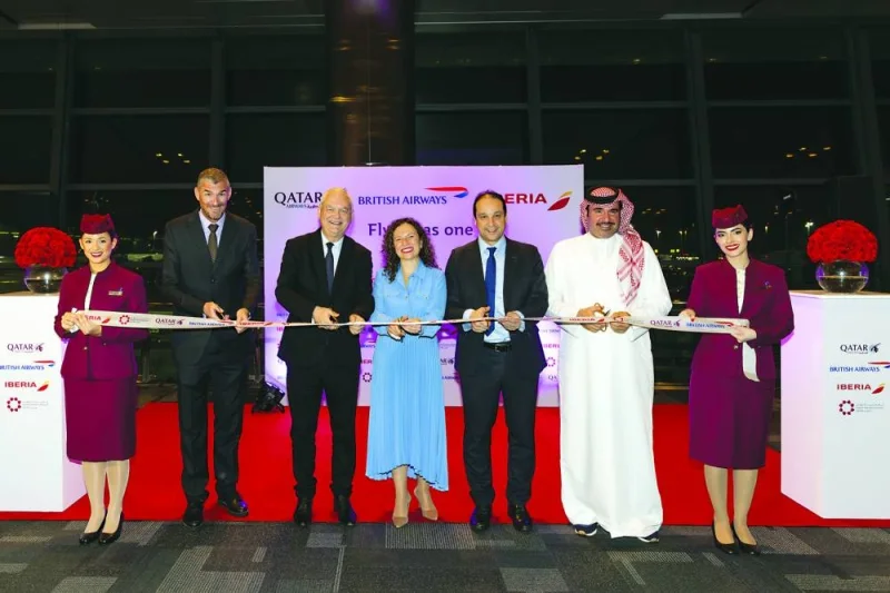 Qatar Airways welcomed Iberia’s first non-stop flight to Doha, from Madrid, Spain, Tuesday.