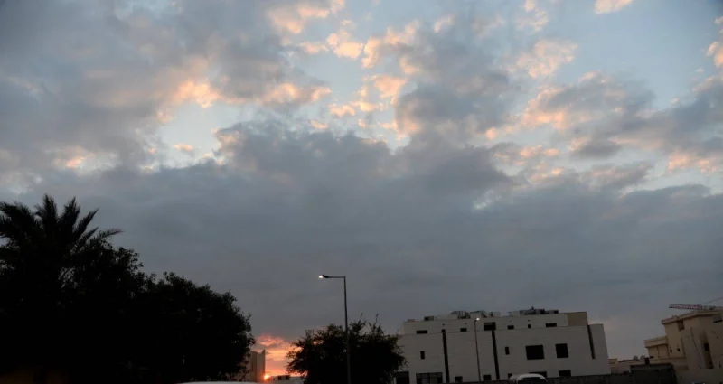 A cloudy sky seen over Doha Sunday evening. PICTURE: Shaji Kayamkulam