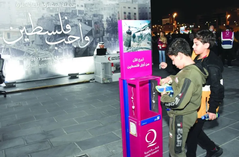 A snapshot from collection point at Souq Waqif. PICTURE: Thajudheen