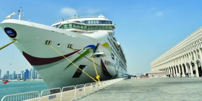 Norwegian Dawn made its historic first-time arrival at Doha Port recently with 2,340 passengers.