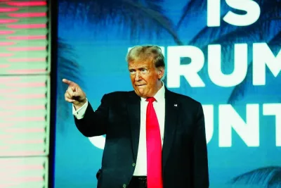 Trump arrives to speak to his supporters during the Florida Freedom Summit last month Trump arrives to speak to his supporters during the Florida Freedom Summit last month