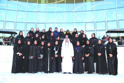 The Dubai Customs Women’s Committee delegation at Expo 2023 Doha.