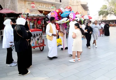 GCC tourists at Souq Waqif. File picture
