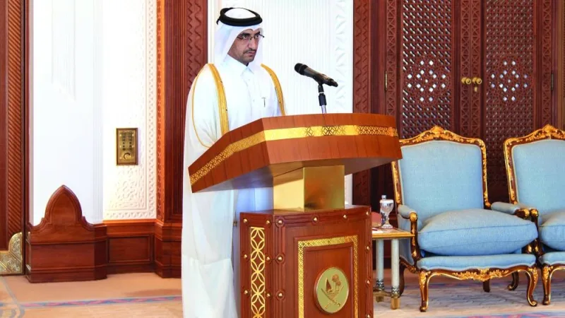 HE Ibrahim bin Ali bin Issa al-Hassan al-Mohannadi as Minister of Justice, and Minister of State for Cabinet Affairs.