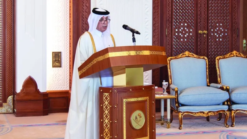 HE Sultan bin Saad bin Sultan al-Muraikhi as Minister of State for Foreign Affairs, member of the Cabinet.