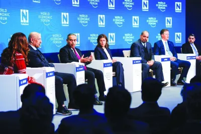 HE the Minister of Finance Ali bin Ahmed al-Kuwari speaking at the session on the sidelines of the World Economic Forum in Davos. HE the Minister of Finance Ali bin Ahmed al-Kuwari speaking at the session on the sidelines of the World Economic Forum in Davos.