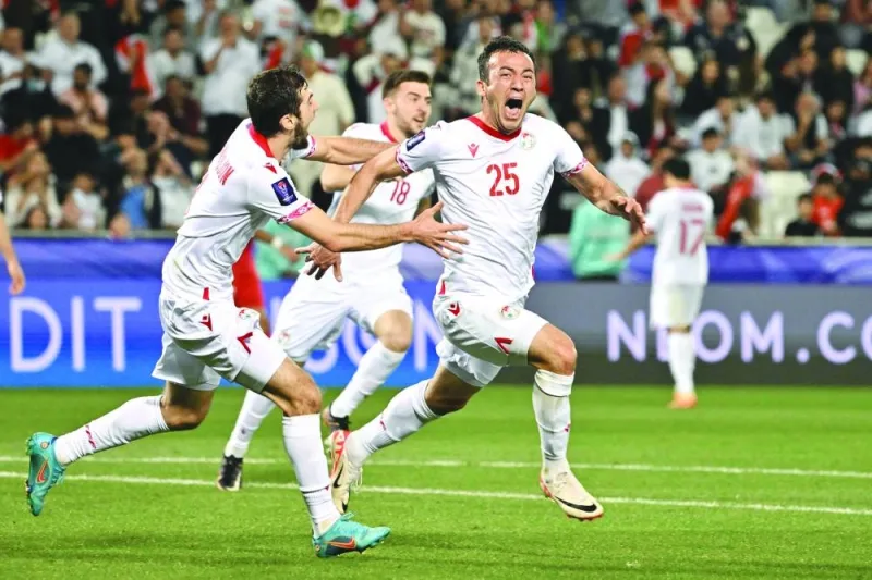 Debutants Tajikistan stage stunning comeback to progress Gulf Times