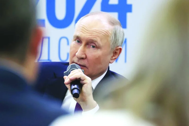 
MARATHON: Russian President Vladimir Putin is using propaganda to prepare Russians for more war, writes the author. (Reuters) 