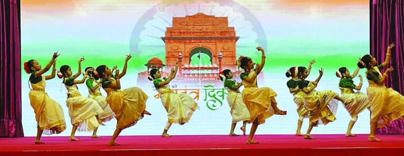 A dance by Birla Public School students.