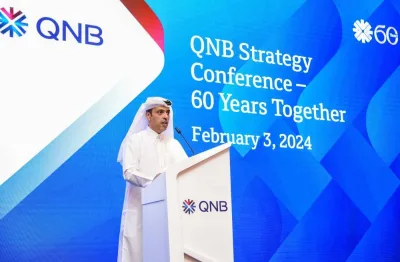 QNB Group Chief Executive Officer Abdulla Mubarak al-Khalifa addressing the conference.