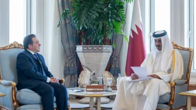 The Minister for Foreign Affairs, European Union, and Cooperation of the Kingdom of Spain Jose Manuel Albares handed over the message to His Highness the Amir.