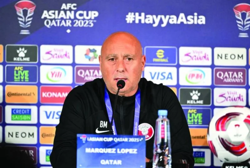 
Qatar coach Marquez Lopez 