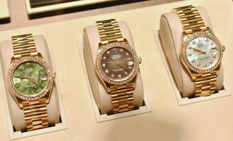 Some of the Rolex collections at Fifty One East pavilion. PICTURE: Thajudheen