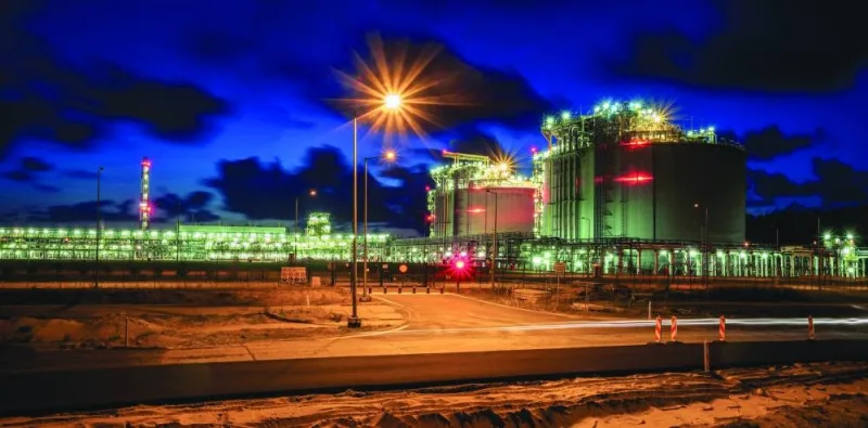 LNG terminal at night, Swinoujscie, Poland; Shutterstock ID 1177468249; Purchase Order: -