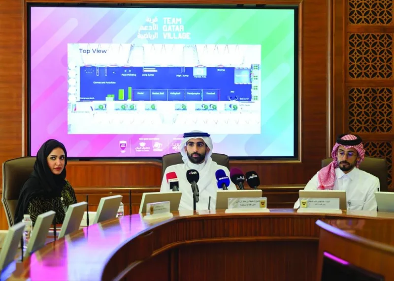 Qatar Olympic Committee officials announce the National Sport Day activities.