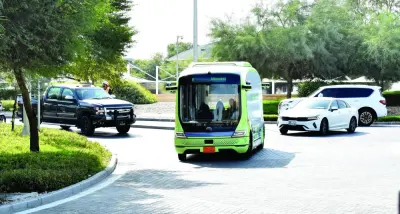 The e-Bus demo will run until February 22 in Education City. PICTURES: Thajudheen.