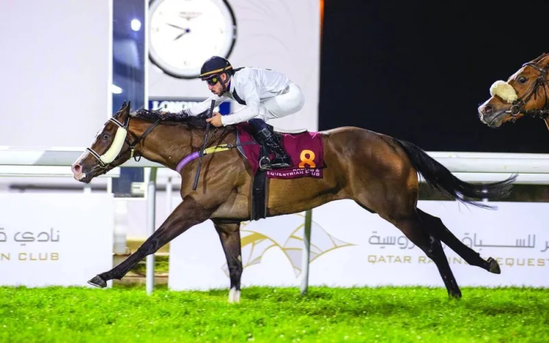 Marco Casamento rides Townsend Manor to Ain Khaled Cup win on Thursday. Picture: Juhaim