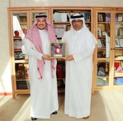 GCC Commercial Arbitration Centre secretary-general Dr Kamal al-Hamad and Qatar Association of Certified Public Accountants chairman Dr Hashim al-Sayed.