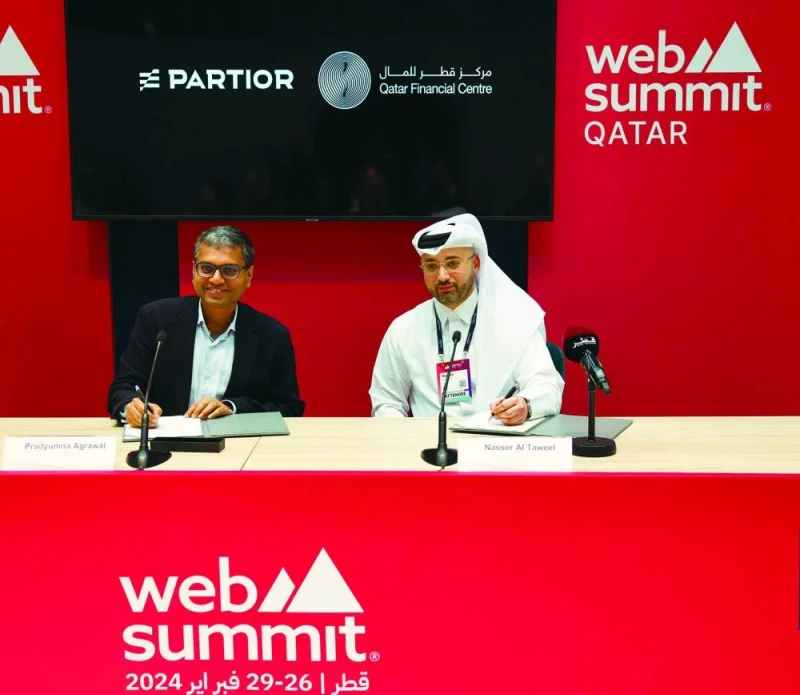 The QFCA has signed memoranda of understanding with BFB and Partior on the sidelines of Web Summit Qatar 2024.