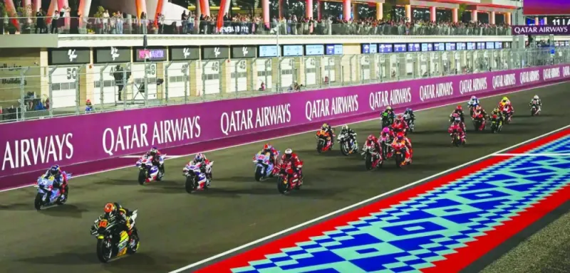 MotoGP Qatar Airways Grand Prix 2024 at the Lusail International Circuit from March 8 to 10. (screebgrab)