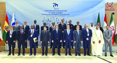 HE the Minister of State for Energy Affairs Saad bin Sherida al-Kaabi joins members of the GECF extraordinary ministerial meeting, which was held in preparation of the 7th heads of State and Government Summit, which convenes Saturday in Algiers.